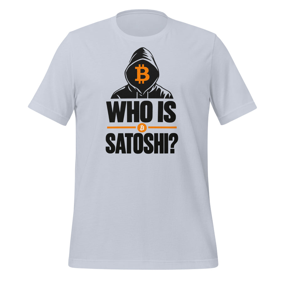 Who Is Satoshi Bitcoin Mystery T-Shirt Bitcoin Satoshi Nakamoto Graphic Tee