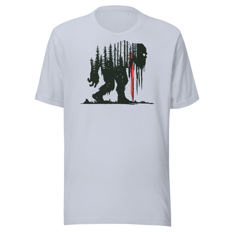 Sasquatch Forest Silhouette Bigfoot Graphic Shirt graphic tee