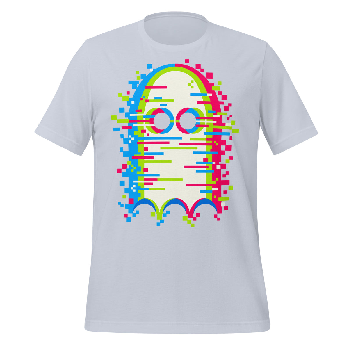 Glitch'd Pixel Ghost Error Shirt Graphic Tee — view 3