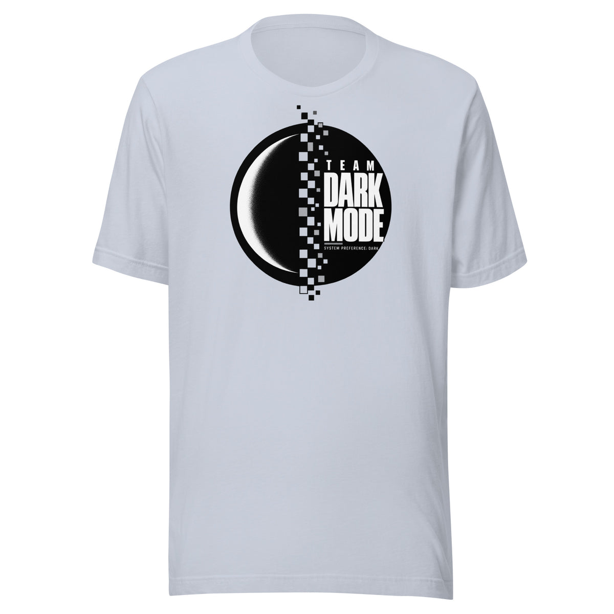 Team Dark Mode System Preference T-Shirt Graphic Tee — back view