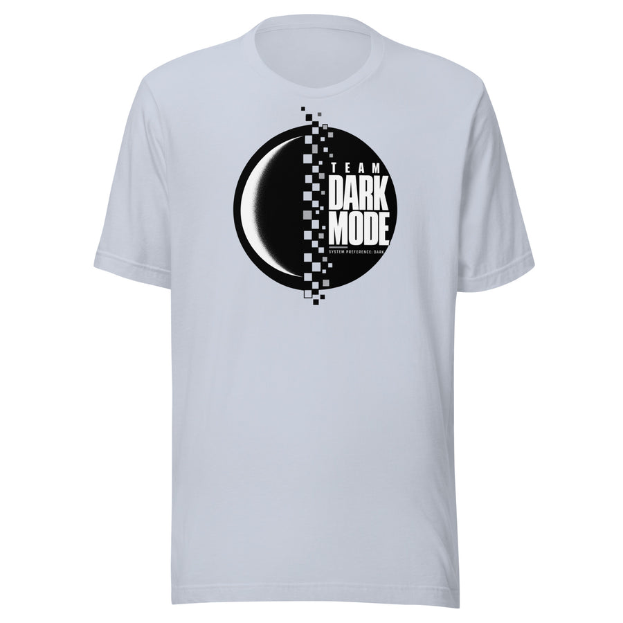 Team Dark Mode System Preference T-Shirt graphic tee — back view