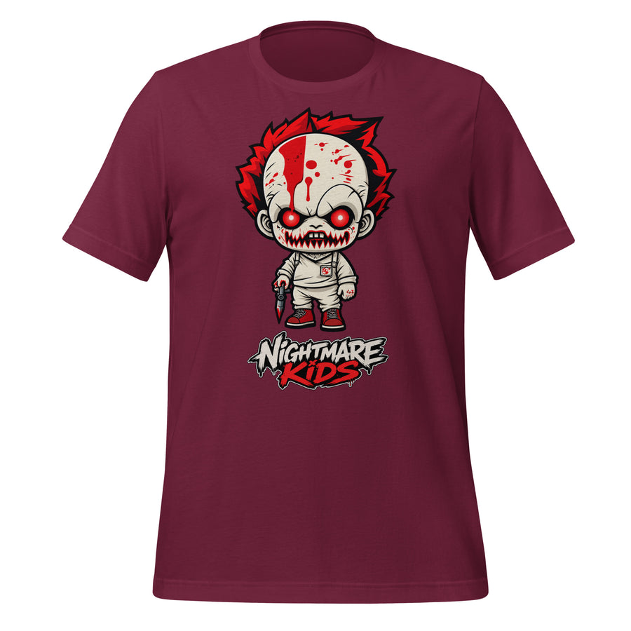 Nightmare Kids Bloody Clown Kid Splatter Shirt graphic tee
