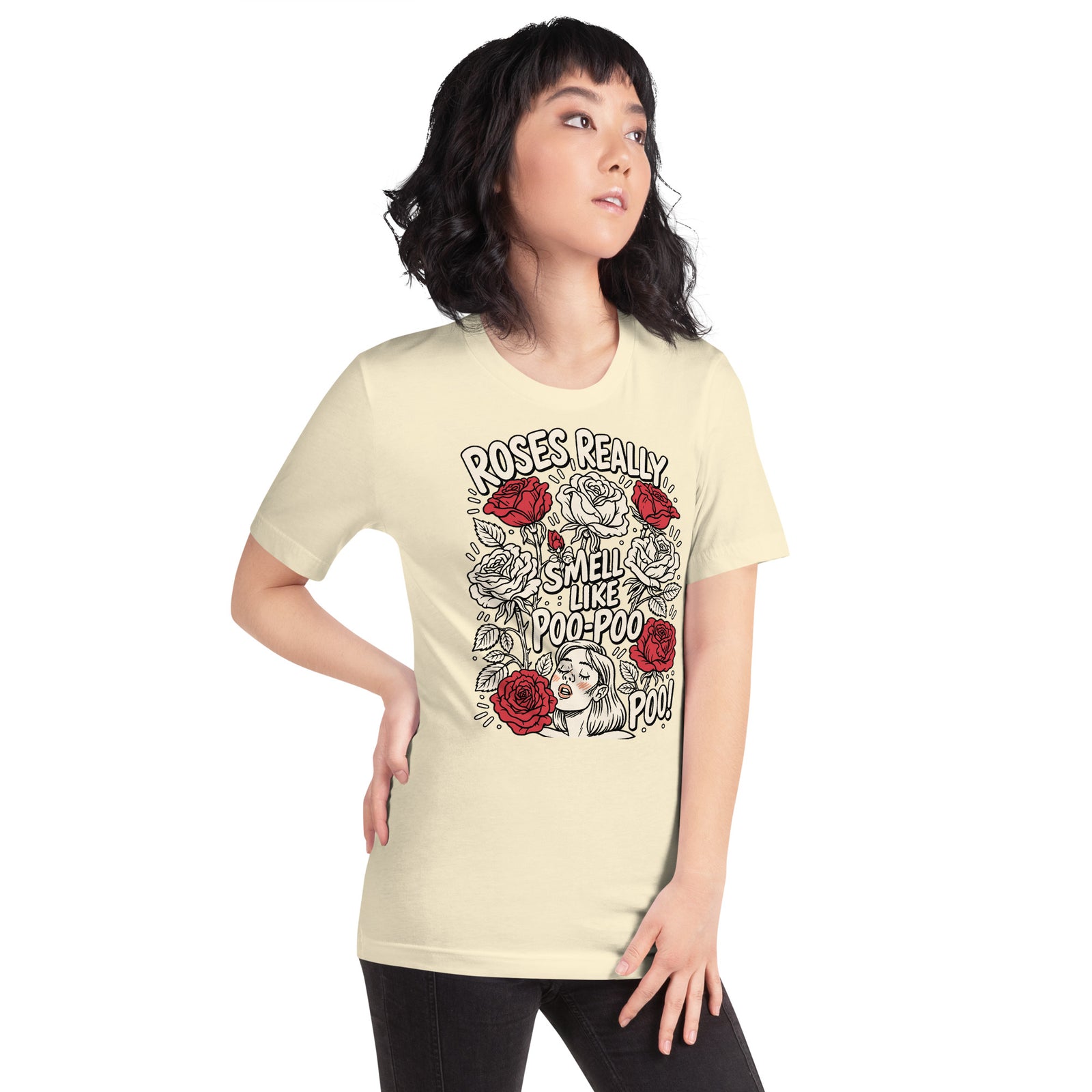 Product mockup Funny Outkast Roses Lyric Tee — view 9