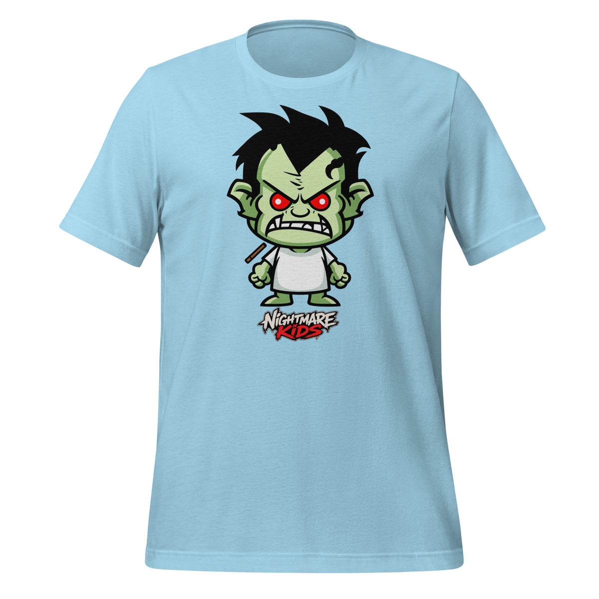 Nightmare Kids Grit Green Monster Kid Shirt Graphic Tee — view 4