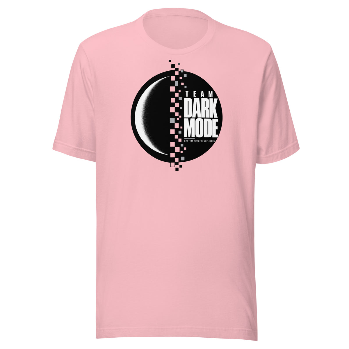 Team Dark Mode System Preference T-Shirt Graphic Tee — view 8