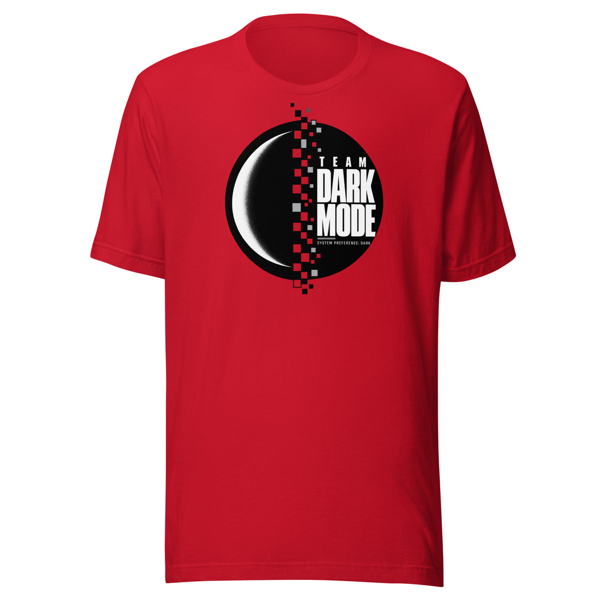 Team Dark Mode System Preference T-Shirt Graphic Tee — view 6