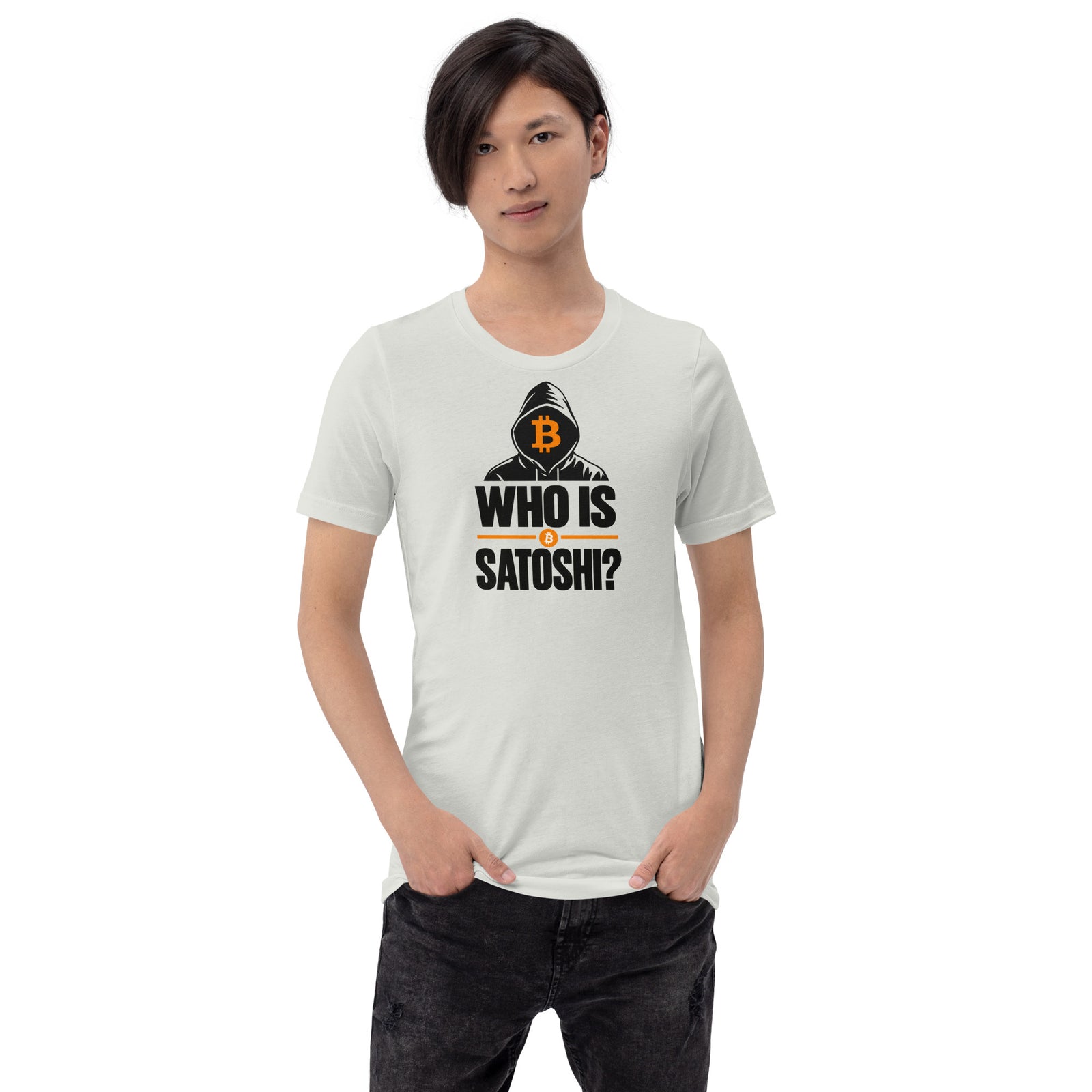 Who Is Satoshi Bitcoin Mystery T-Shirt Bitcoin Satoshi Nakamoto Graphic Tee — view 12