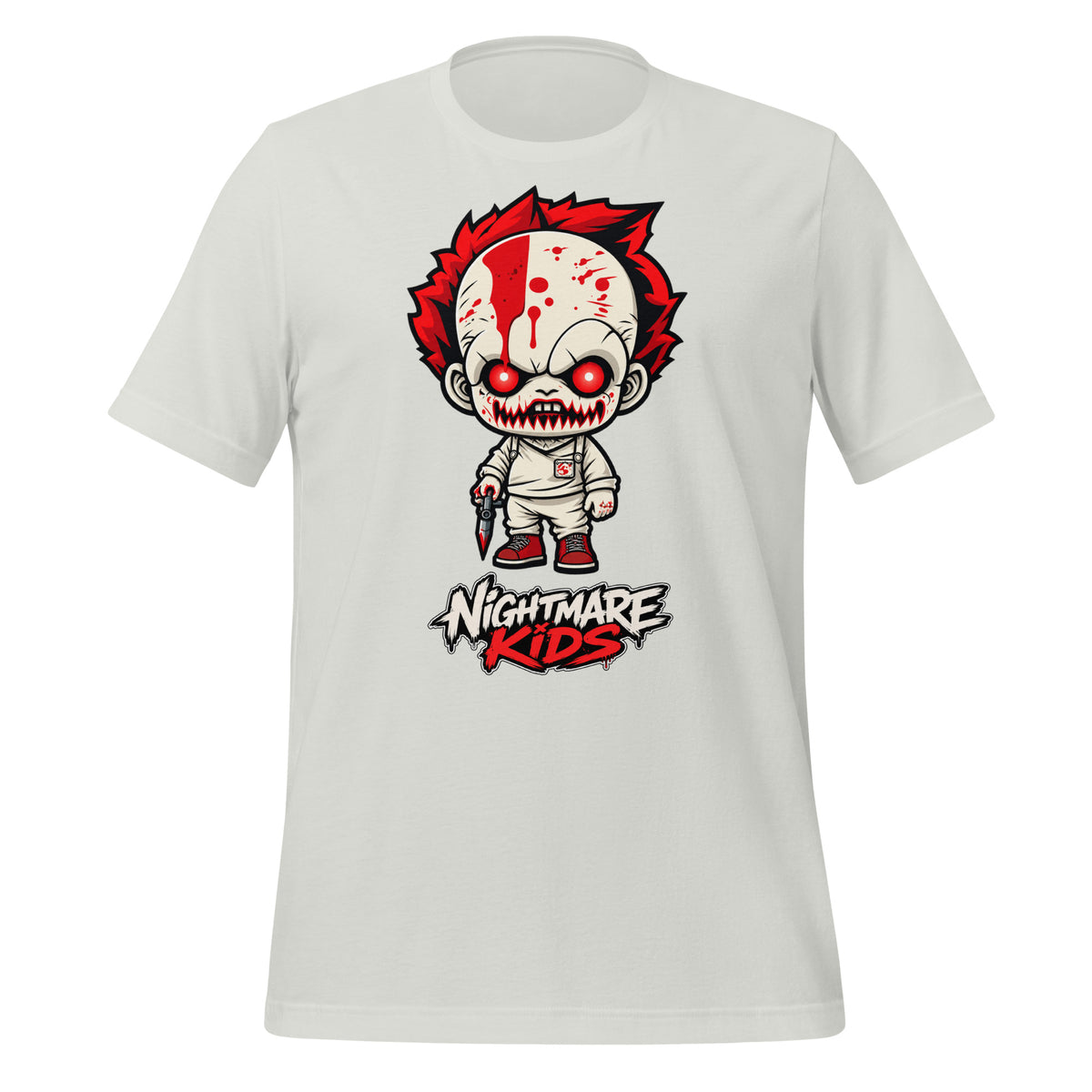Nightmare Kids Bloody Clown Kid Splatter Shirt Graphic Tee — view 4
