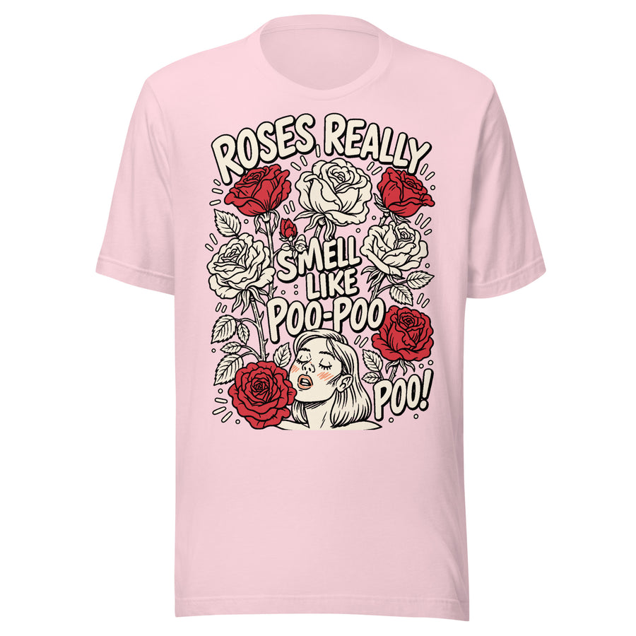 Product mockup Funny Outkast Roses Lyric Tee — back view