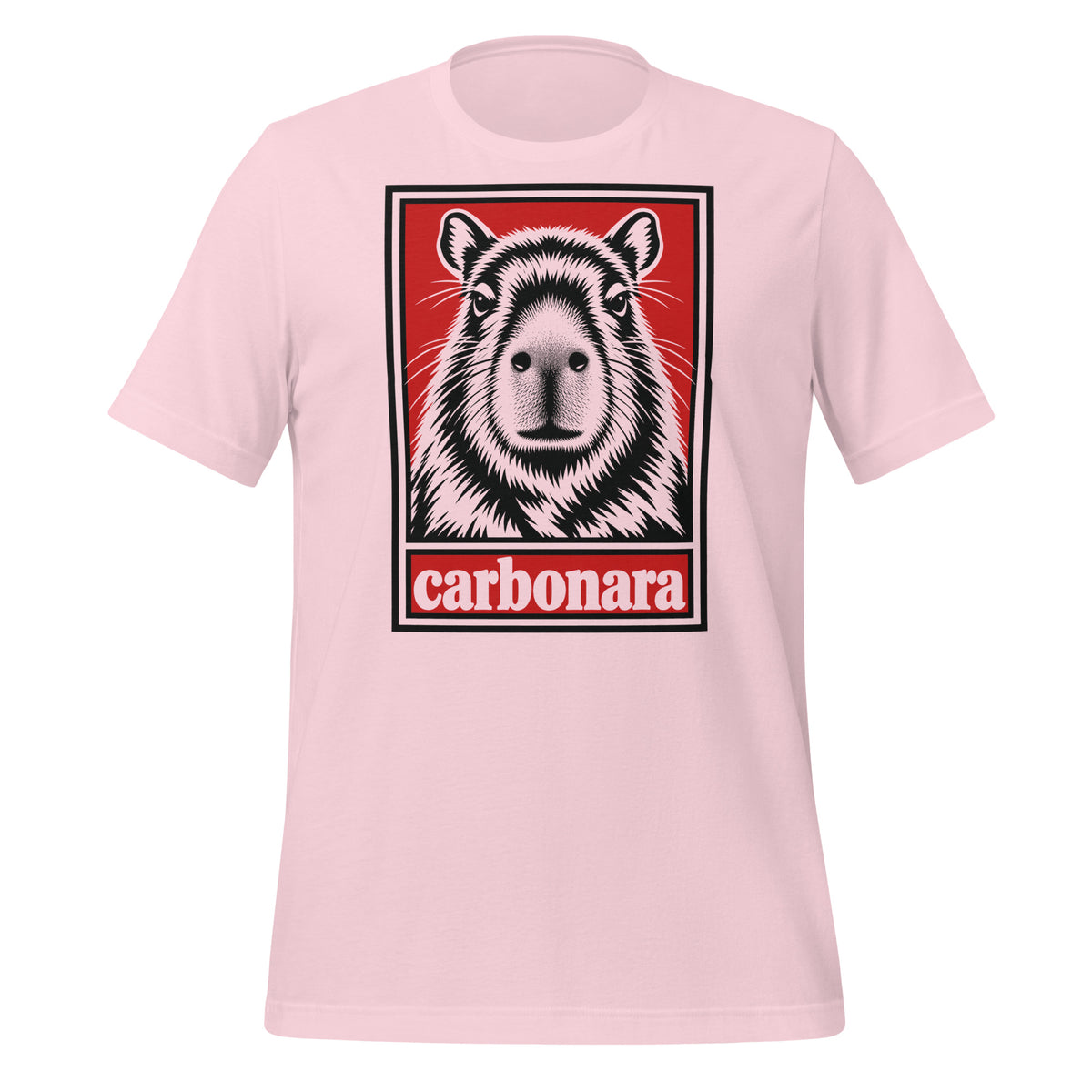 Capybara Carbonara T-Shirt Graphic Tee — front view