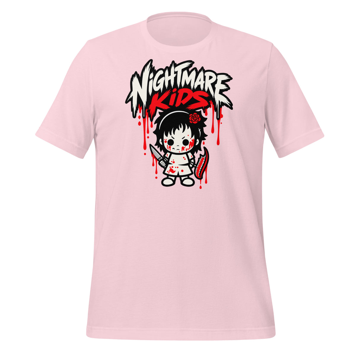 Nightmare Kids Thorn Rose Knife Gurl Shirt Graphic Tee — front view