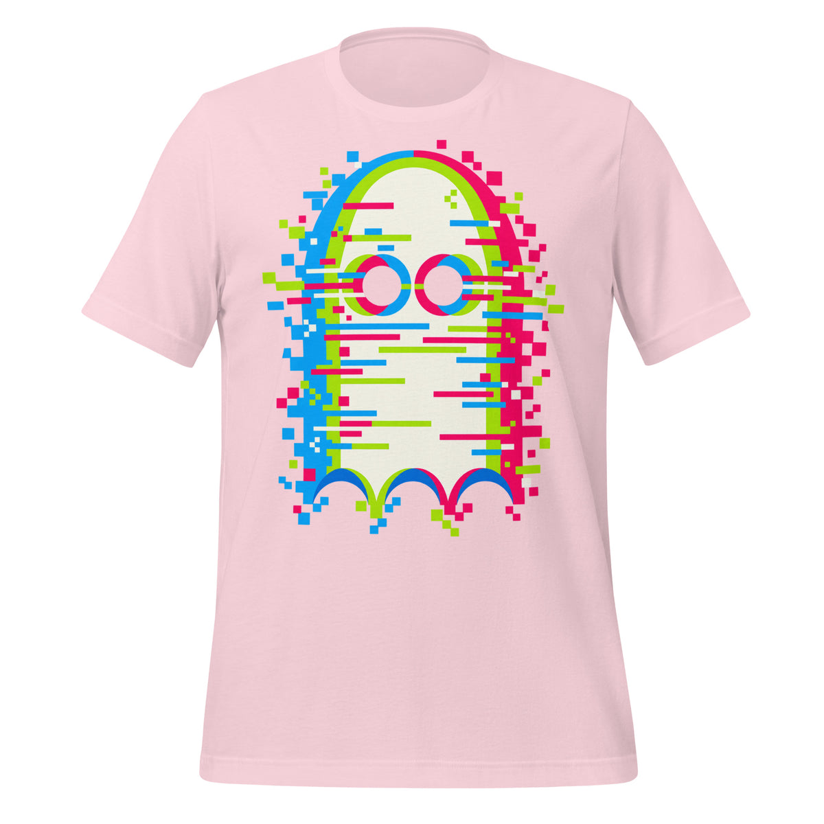 Glitch'd Pixel Ghost Error Shirt Graphic Tee — view 6