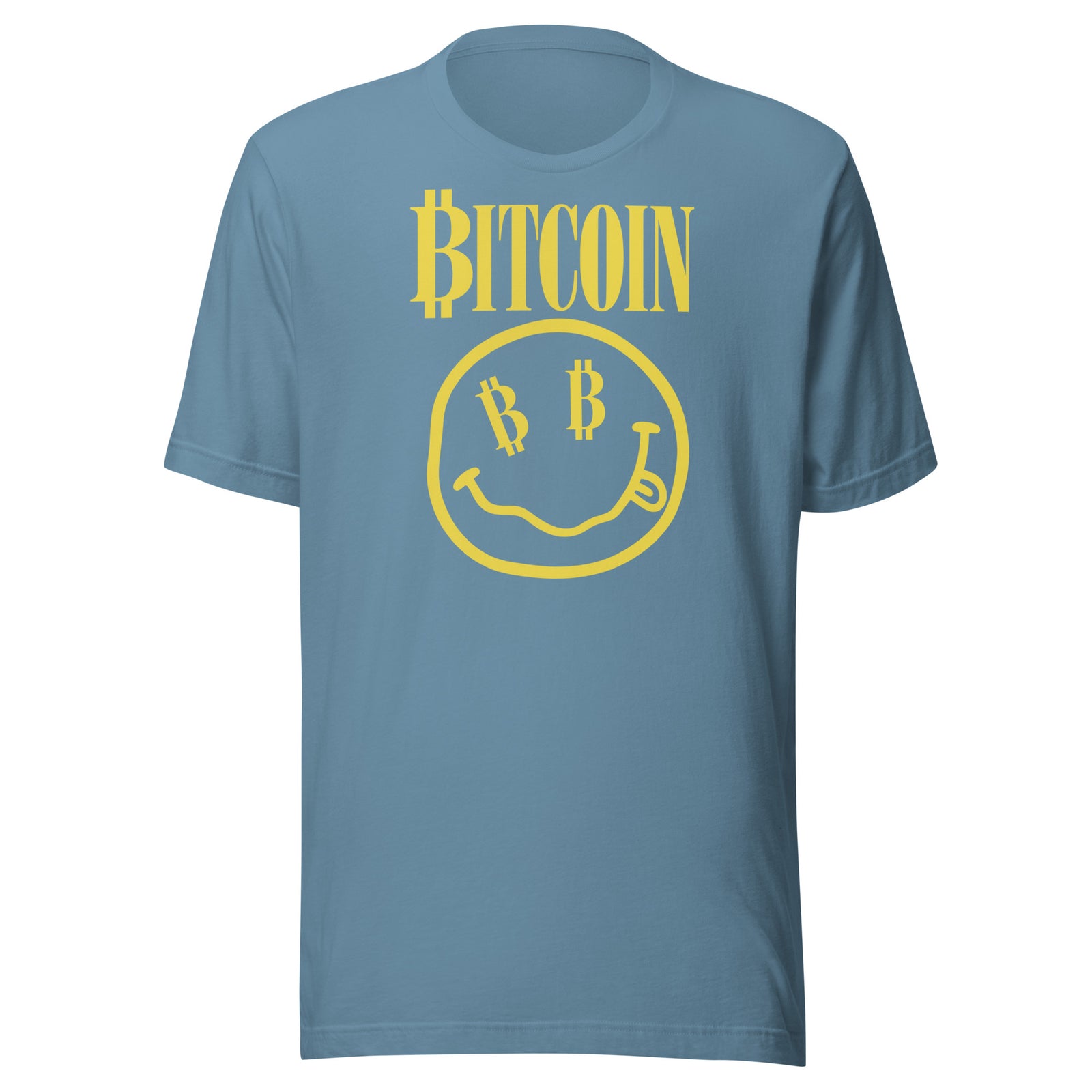 Bitcoin Smiley Face T-Shirt Bitcoin Smiley Crypto Graphic Tee — view 7
