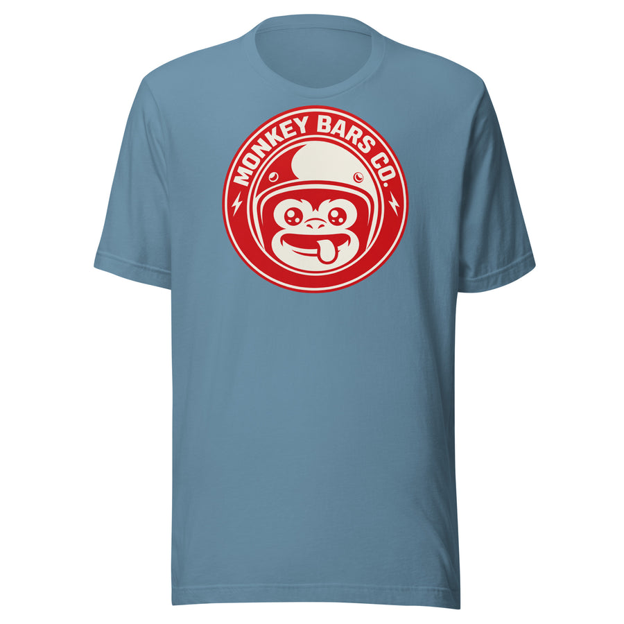 Monkey Bars Co. Helmet Monkey Tee graphic tee — back view