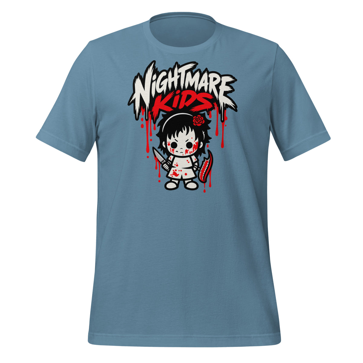 Nightmare Kids Thorn Rose Knife Gurl Shirt Graphic Tee — view 5