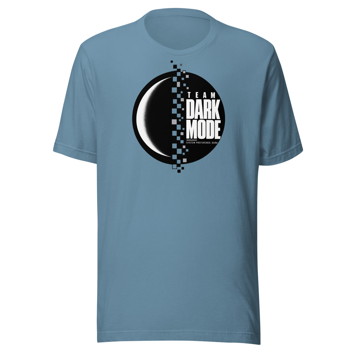 Team Dark Mode System Preference T-Shirt Graphic Tee — view 7