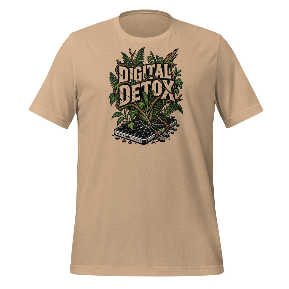 Digital Detox Nature Over Digital Shirt Graphic Tee — view 3