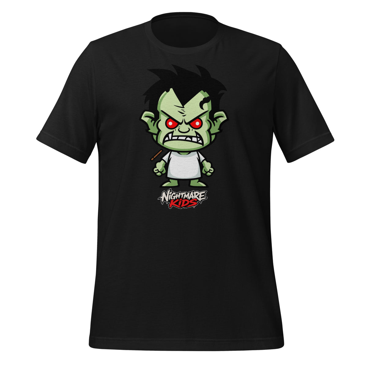 Nightmare Kids Grit Green Monster Kid Shirt Graphic Tee — back view