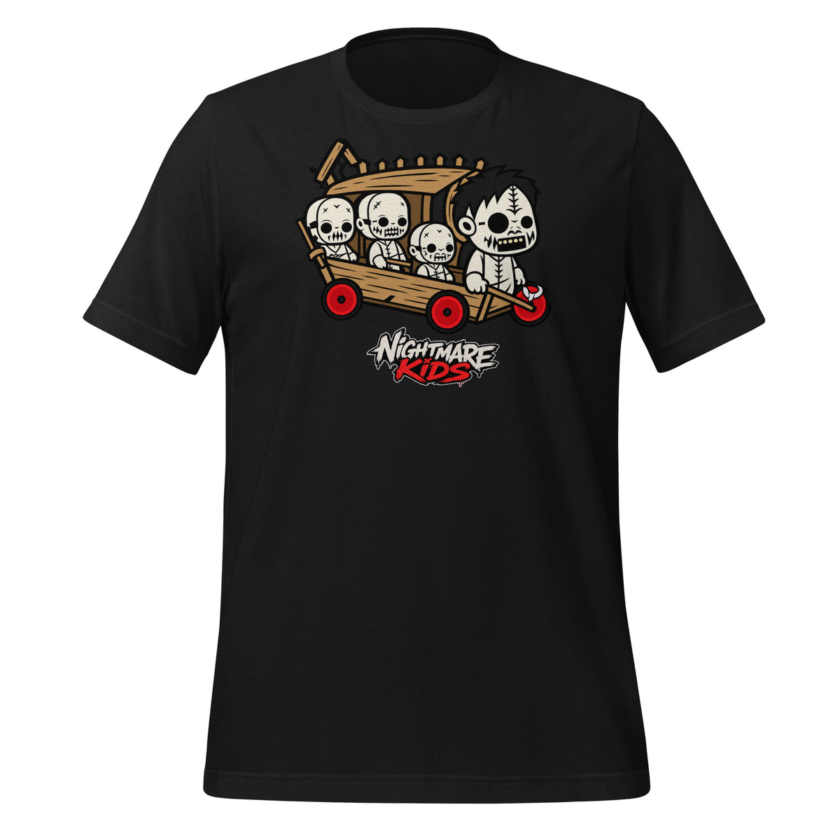 Nightmare Kids Stitch Wagon Crate Crew Shirt Graphic Tee — back view
