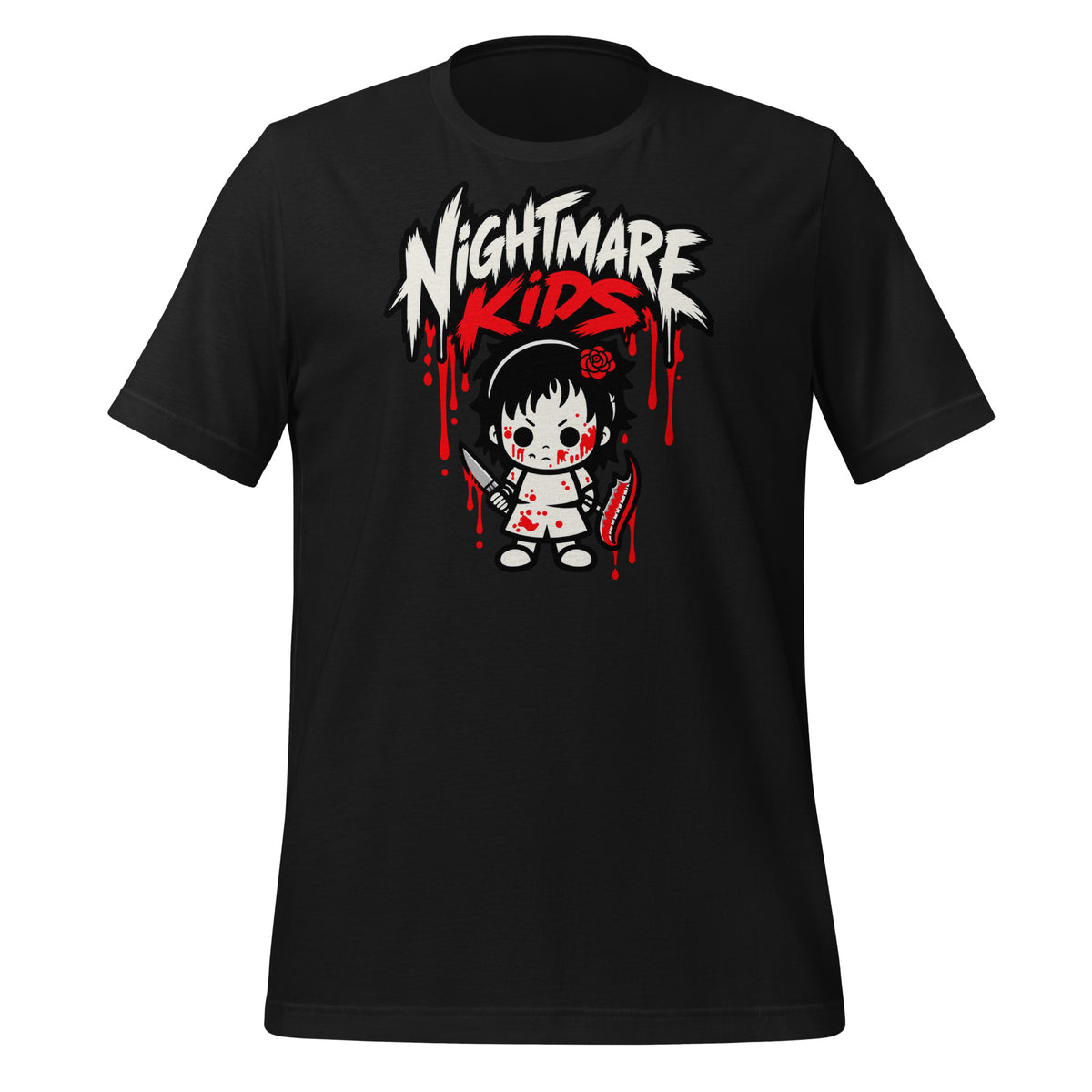 Nightmare Kids Thorn Rose Knife Gurl Shirt Graphic Tee — view 4