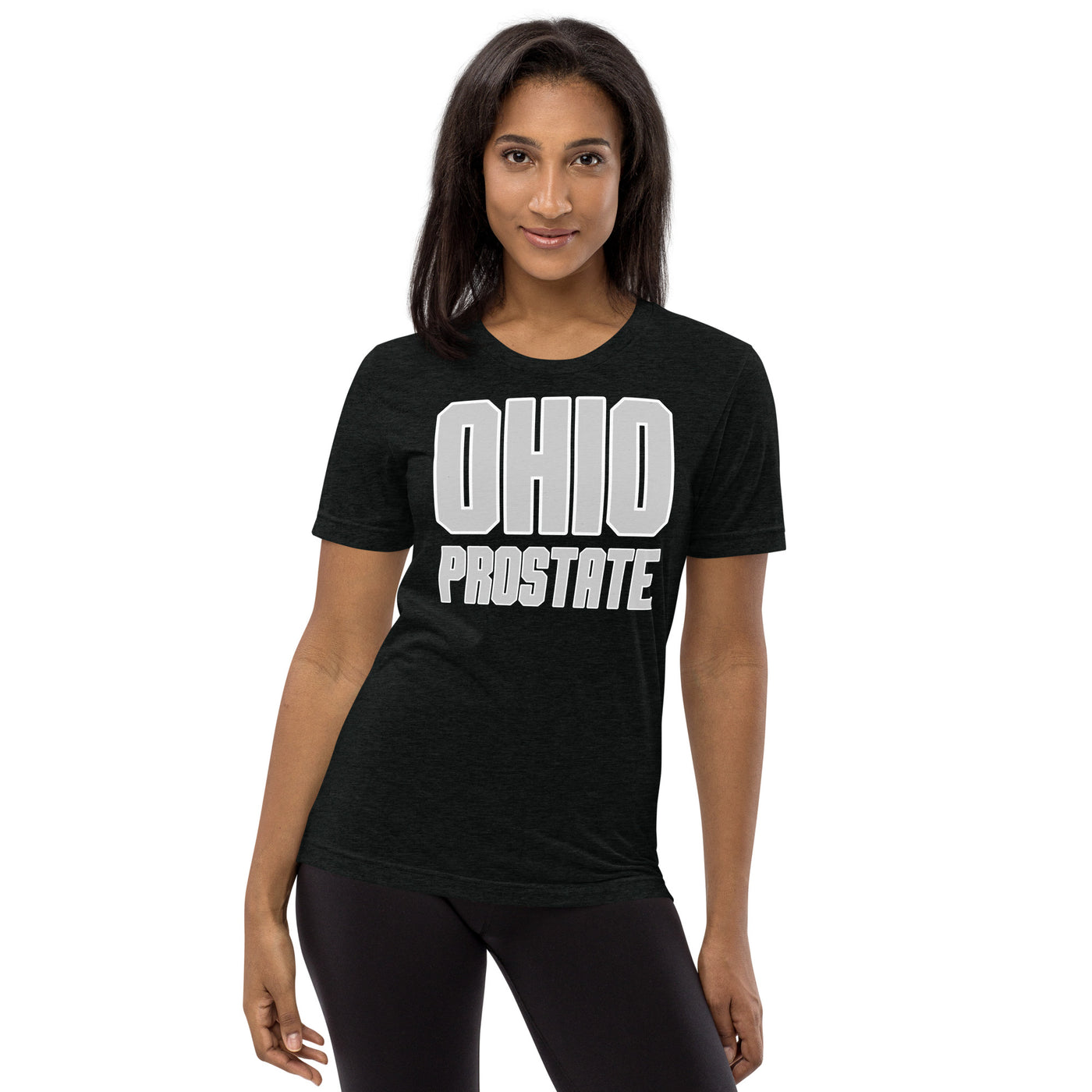 girl in Black Ohio Prostate t-shirt | Ohio state funny tshirt