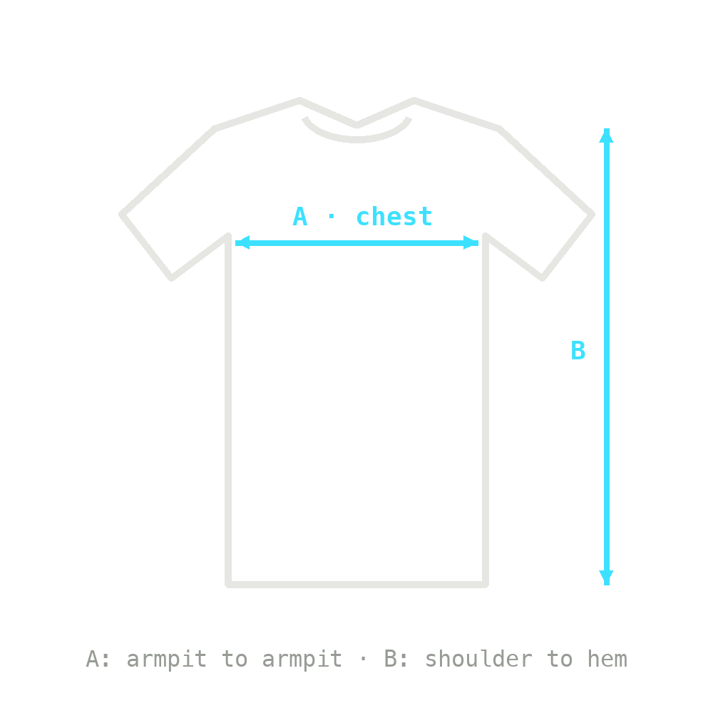 fig.01 — tee, measured flat